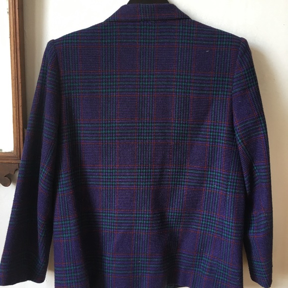 1980s Vintage Wool Blazer - Gary Petites - Picture 4 of 5